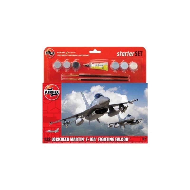 Airfix 55312 1/72 Starter Set: Lockheed Martin F-16A Fighting Falcon