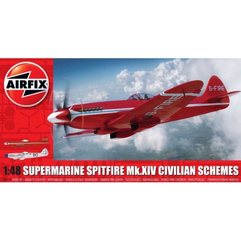 Airfix A05139 1/48 Supermarine Spitfire Mk XIV – Civilian Schemes