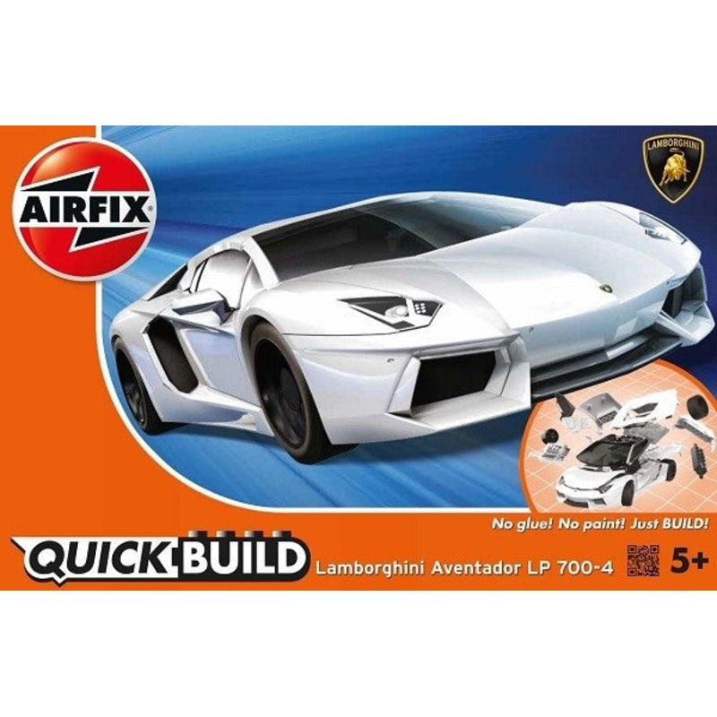 Airfix J6019 QUICK BUILD: Lamborghini Aventador LP 700-4 (White)