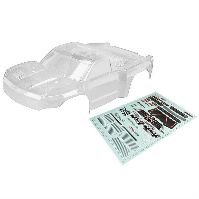 ARRMA C3338 AR402262 1/10 Body Clear with Decals Senton 4×4