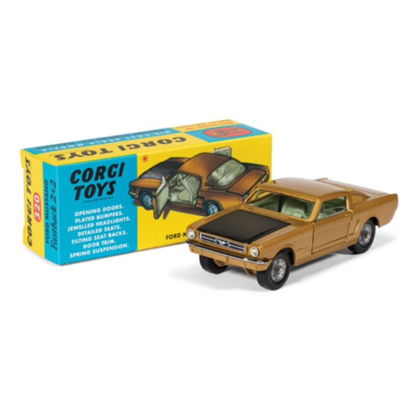 CORRT32001 Corgi Ford Mustang Fastback 2+2 – Gold & Black