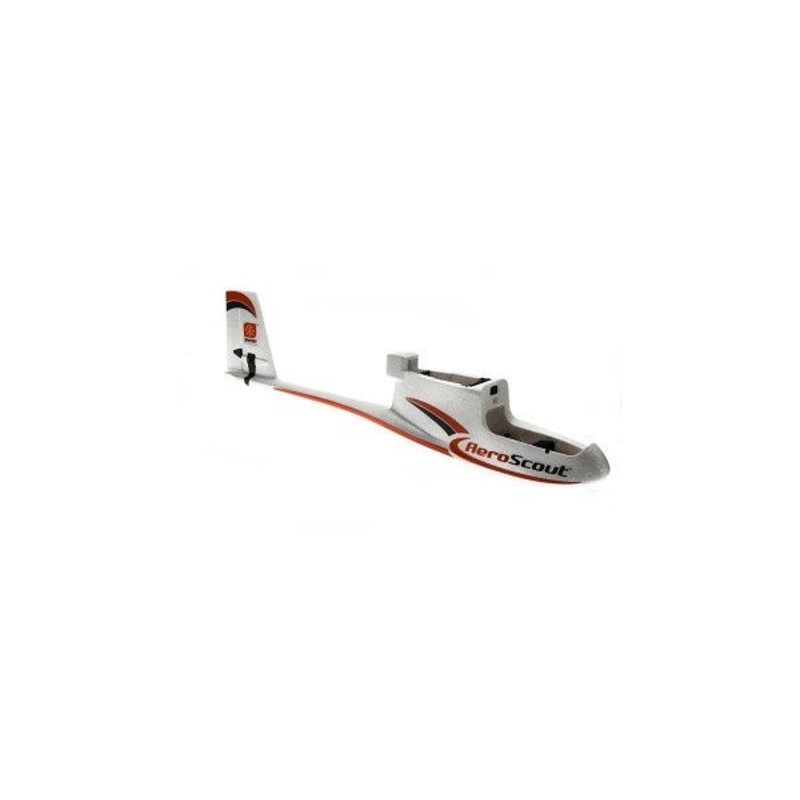 HobbyZone HBZ3801 Fuselage with Elevator/Rudder Servos: AeroScout