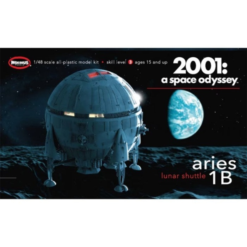 Moebius Models 2001-7 1/48 Aries 1B Lunar Shuttle – 2001: A Space Odyssey