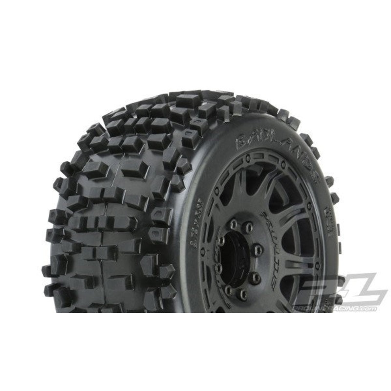 Pro-Line PRO117810 Badlands 3.8 MTD Raid 8×32 Wheels 17mm MT F/R