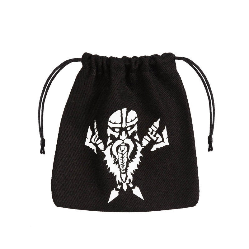 Q Workshop BDWA101 Dwarven Black & white Dice Bag