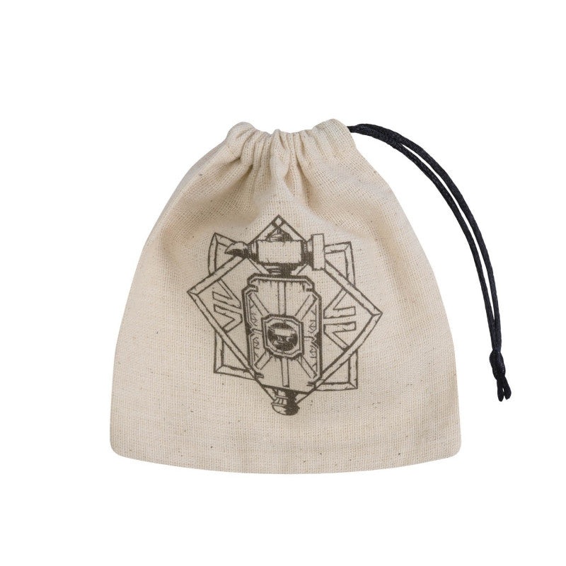 Q Workshop BDWA102 Dwarven Beige & black Basic Dice Bag