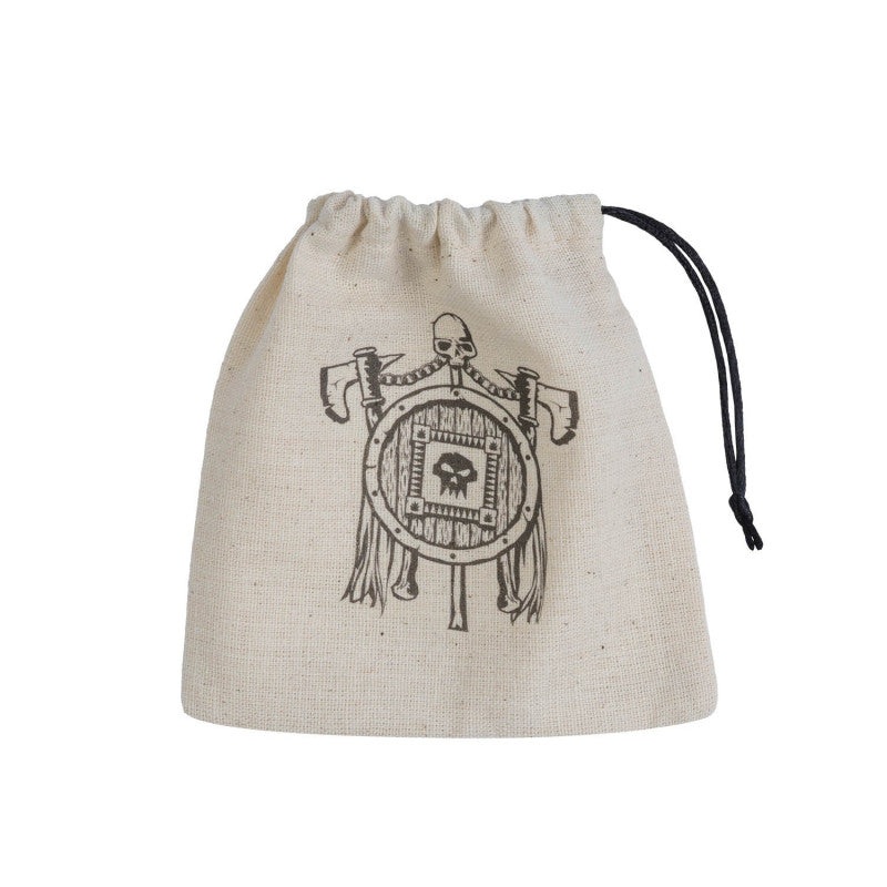 Q Workshop BORC101 Orc Beige & black Basic Dice Bag
