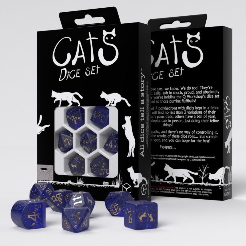 Q Workshop RCAT04 CATS Modern Dice Set: Meowster