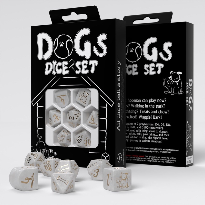 Q Workshop RDOG05 Dogs Dice Set: Charlie