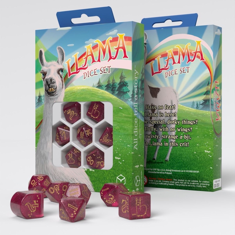 Q Workshop RLLA05 Llama Dice Set: Puffy