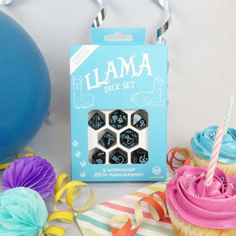 Q Workshop S20Y04 Q WORKSHOP 20 years: Llama Dice Set