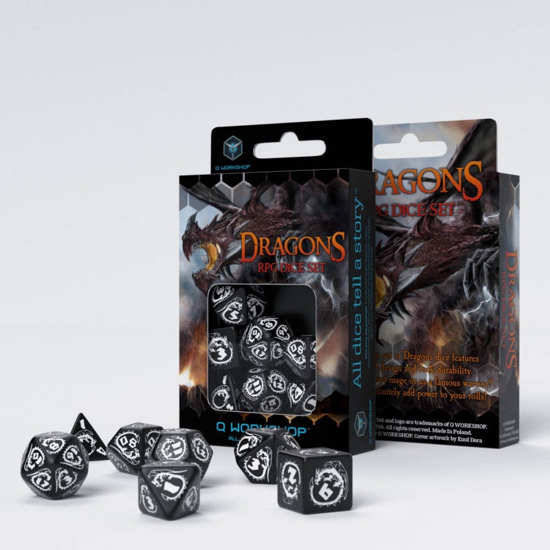 Q Workshop SDRA01 Dragons Dice Set: Hematite
