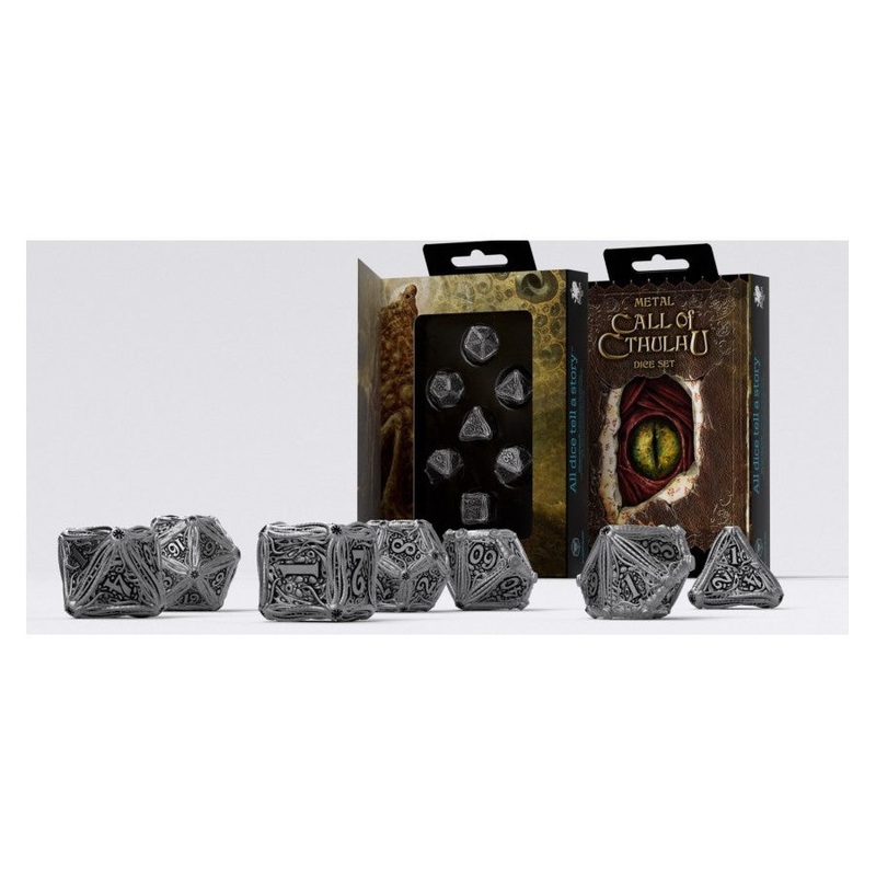 Q Workshop SMCT01 Metal Call of Cthulhu Dice Set
