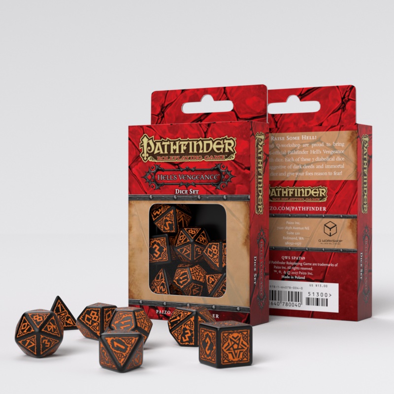 Q Workshop SPAT20 Pathfinder Hells Vengeance Dice Set