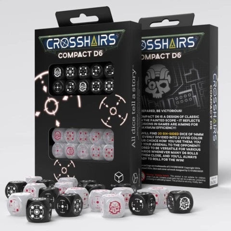 Q Workshop STCA05 Crosshairs Compact D6: Black&Pearl