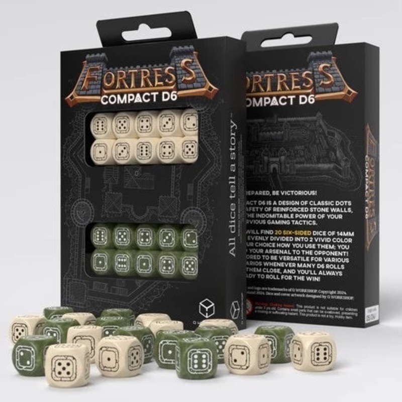 Q Workshop STCB01 Fortress Compact D6: Beige&Olive