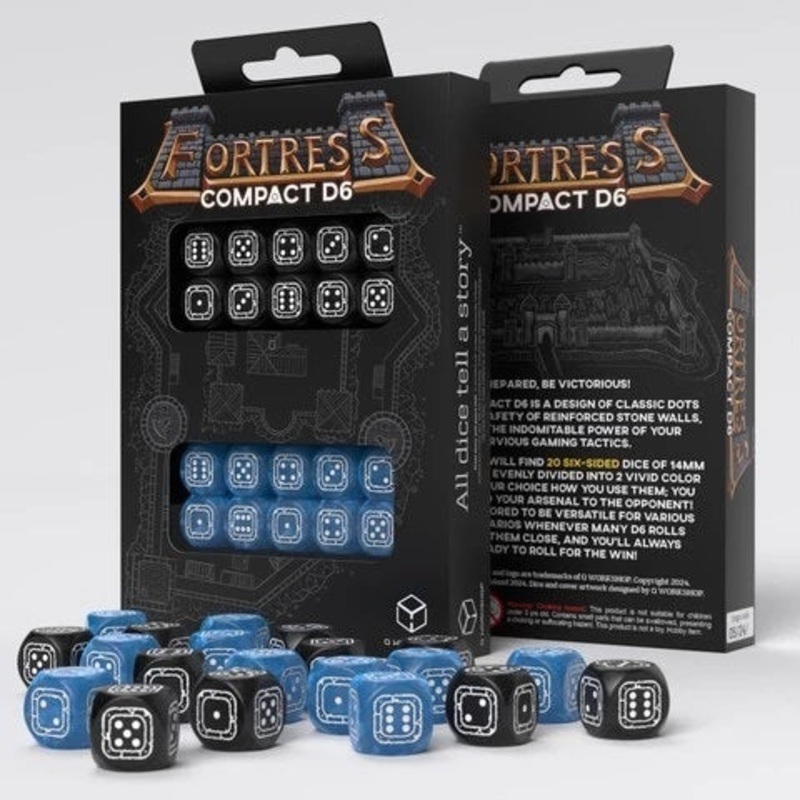 Q Workshop STCB02 Fortress Compact D6: Black&Blue
