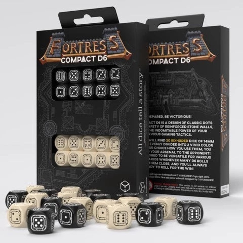 Q Workshop STCB03 Fortress Compact D6: Black&Beige
