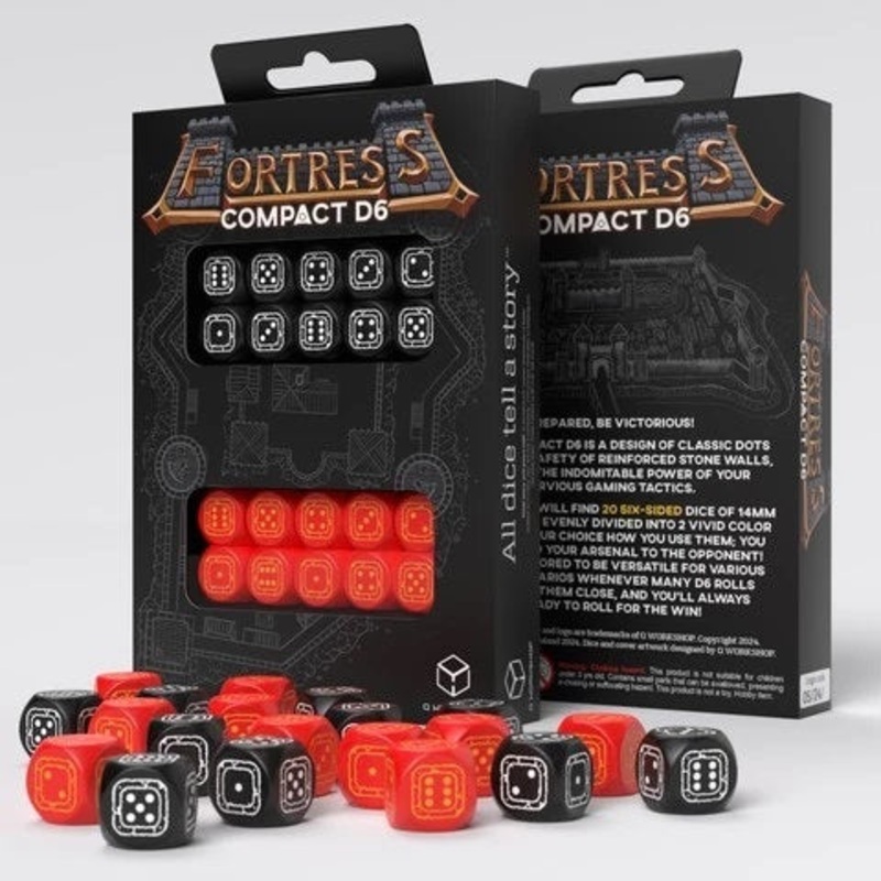 Q Workshop STCB04 Fortress Compact D6: Black&Red