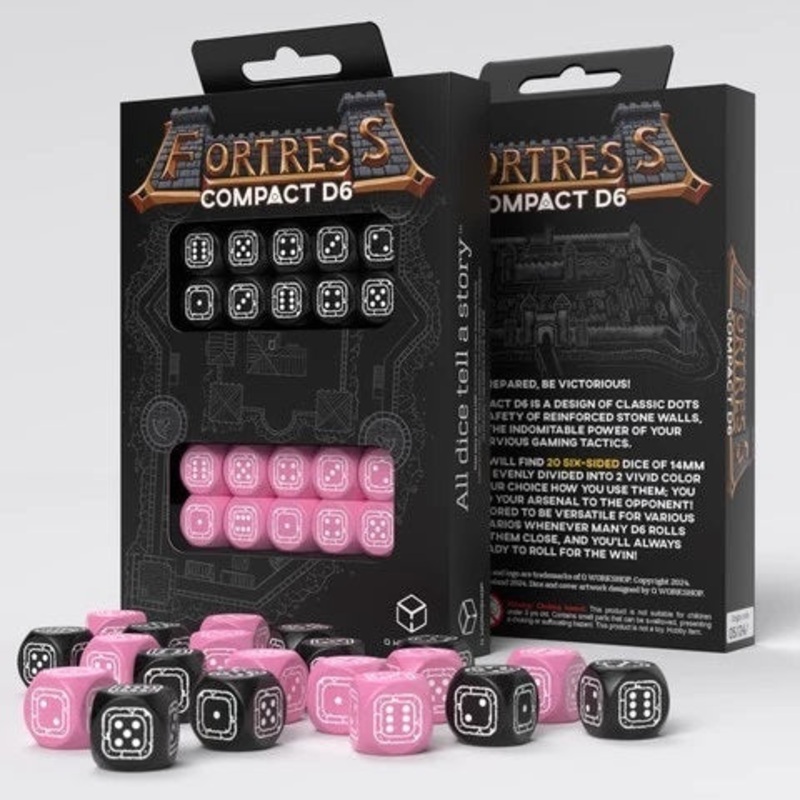 Q Workshop STCB05 Fortress Compact D6: Black&Pink