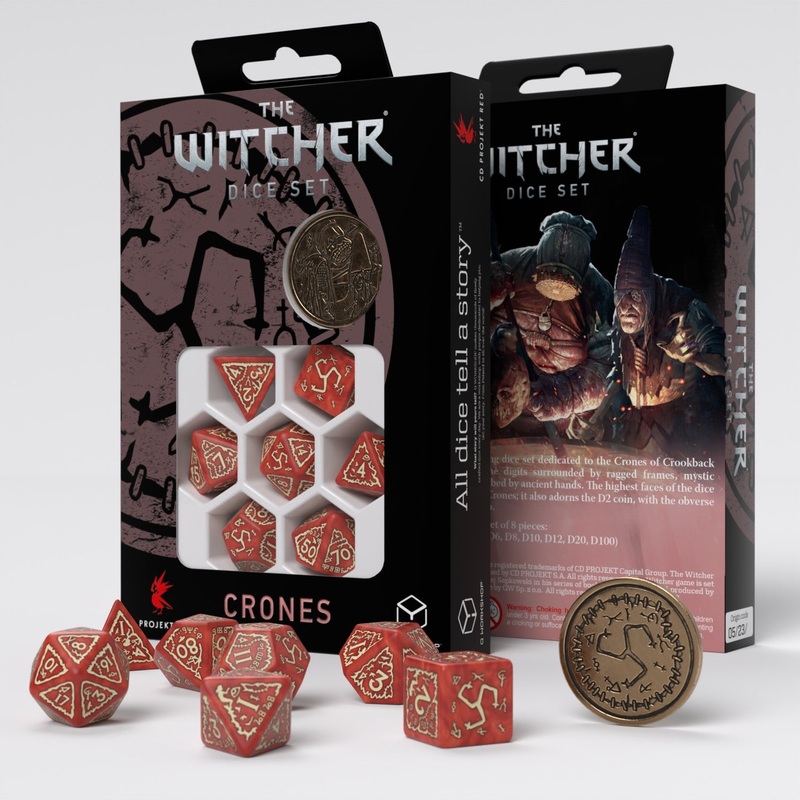 Q Workshop SWCR01 The Witcher Dice Set. Crones Brewess