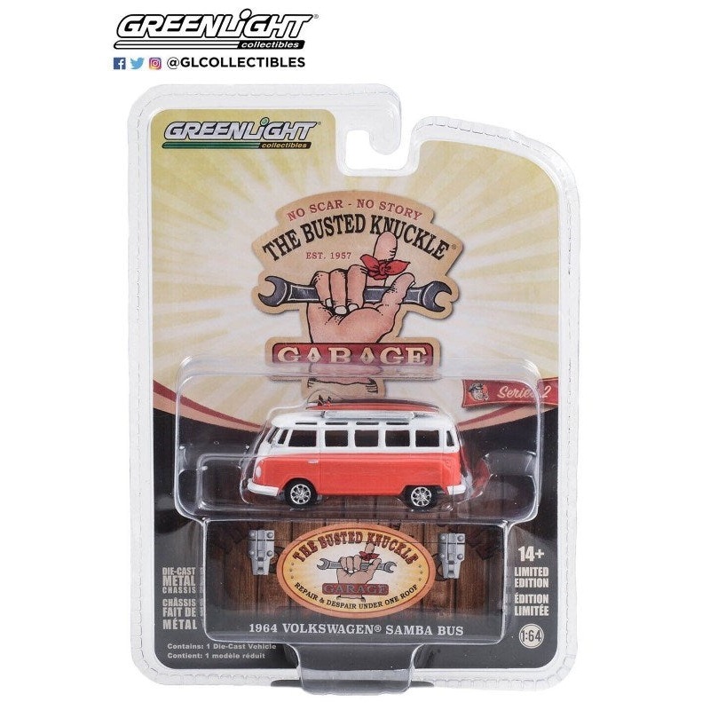 Greenlight Gl-39120-D 1/64 1964 Volkswagen Samba Bus