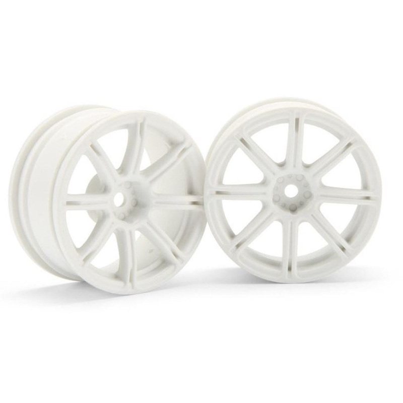 HPI Racing 3303 WORK EMOTION XC8 WHEEL 26mm WHITE (3mm OFFSET)