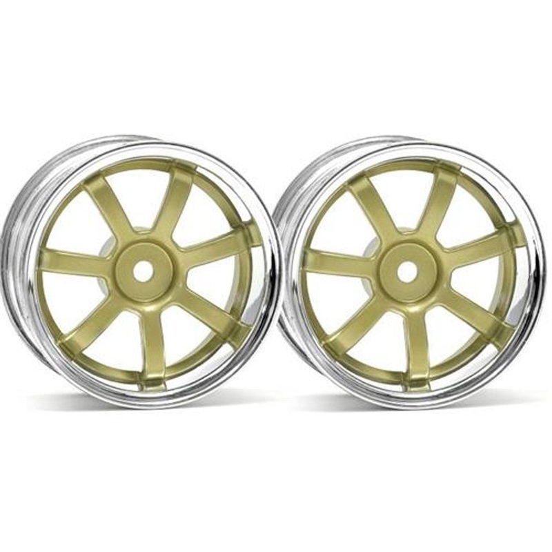HPI Racing 3319 1/10 W: RAYS 26mm Ch/Gld 3off