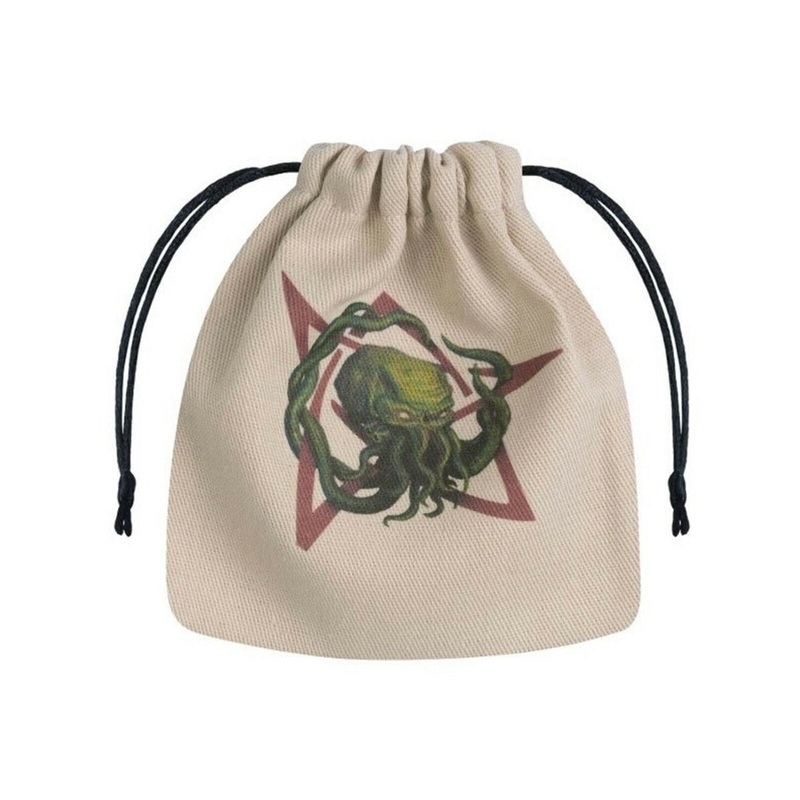 Q Workshop BCTH103 Call of Cthulhu Beige & multicolor Dice Bag