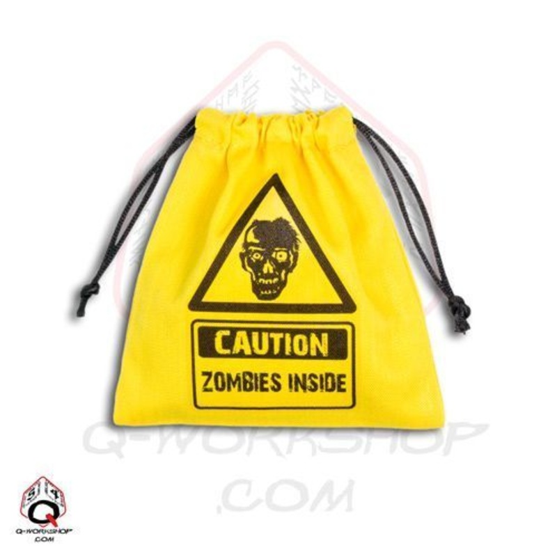 Q Workshop BZOM101 Zombie Yellow & black Dice Bag