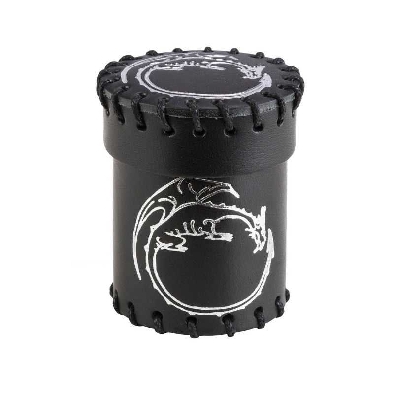 Q Workshop CDRA101 Dragon Black Leather Dice Cup
