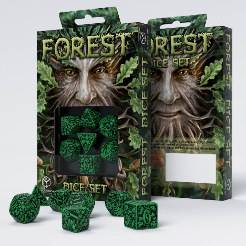 Q Workshop SFOR01 Forest Dice Set: Jungle