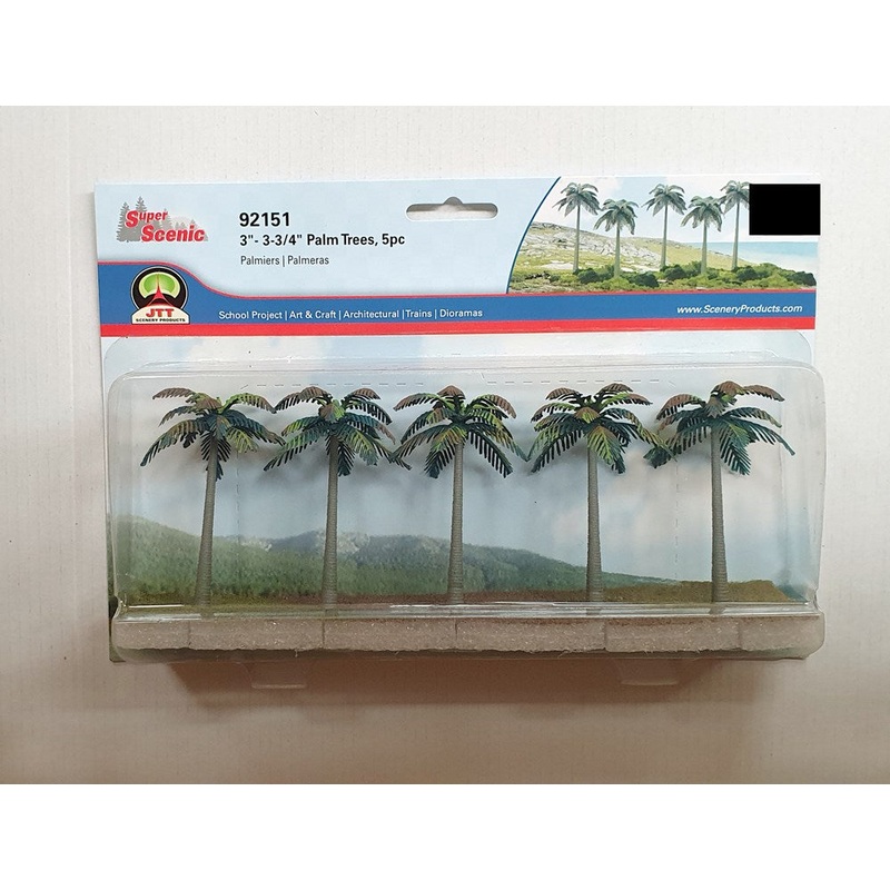 JTT Scenery 92151 Palm Trees 3- 3 3/4 (5)