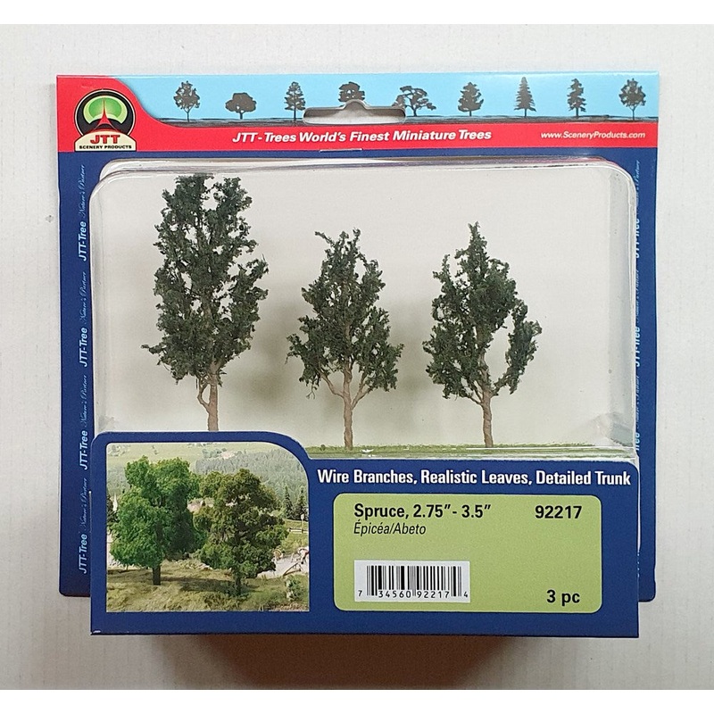 JTT Scenery 92217 Spruce Trees 70- 89mm (3)