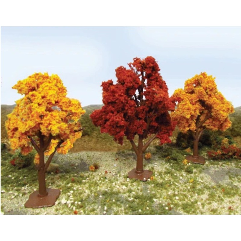 JTT Scenery 92219 Autumn Deciduous 50- 57mm(4)