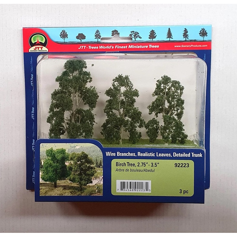 JTT Scenery 92223 Birch Trees 70- 89mm (3)