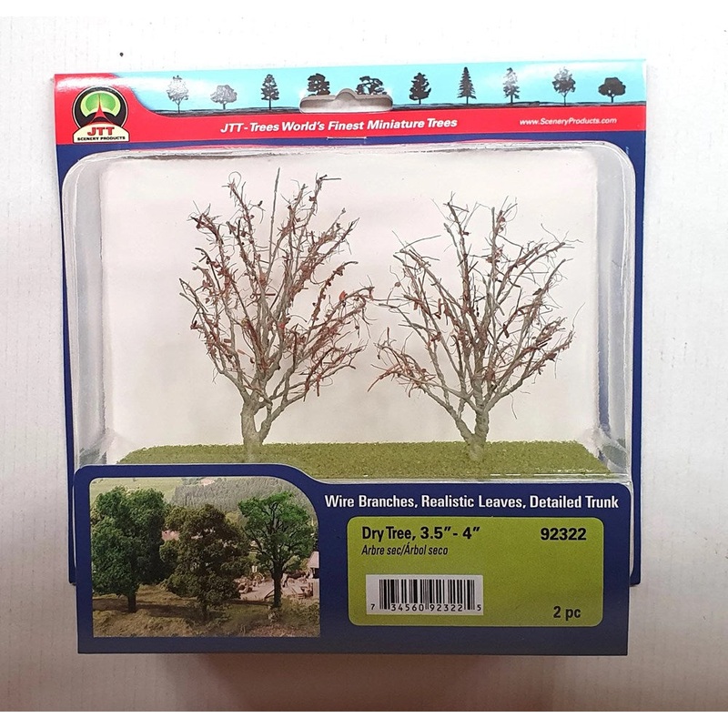 JTT Scenery 92322 Dry Foliage Trees 89- 101mm(2)