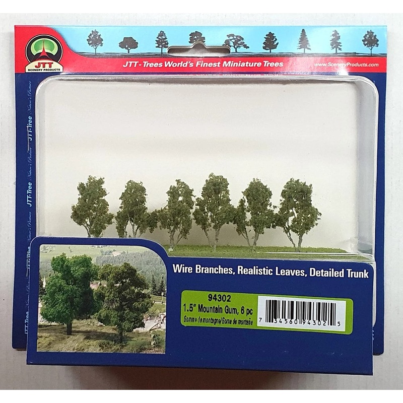 JTT Scenery 94302 Mountain Gum Trees 38.1mm(6)