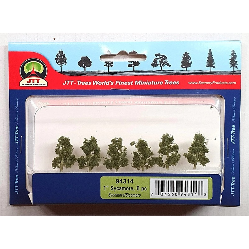 JTT Scenery 94314 Sycamore Trees 25.4mm (6)
