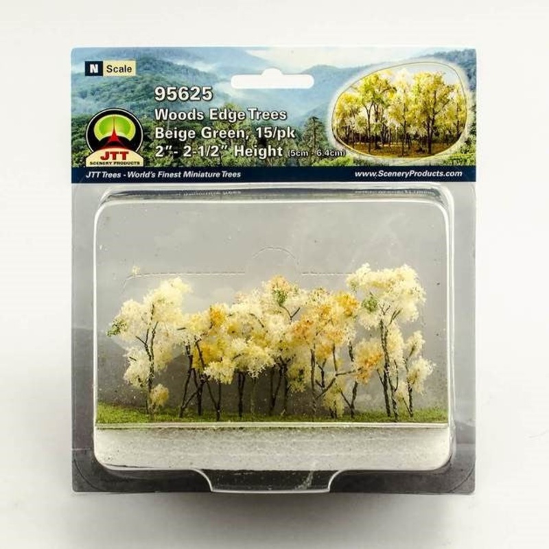 JTT Scenery 95625 N: Wood EdgeTreesBeigeGreen(15