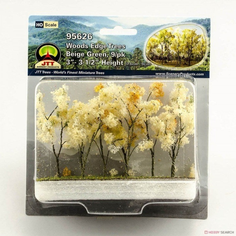JTT Scenery 95626 Wood Edge Trees Beige Green(9)
