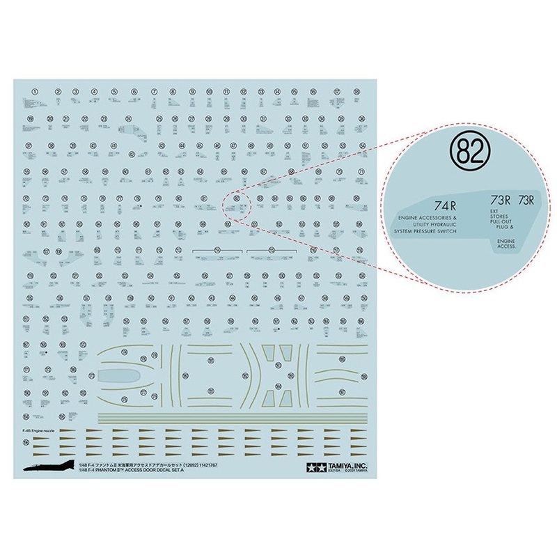 Tamiya 12692 1/48 F-4 Door Detail Set A