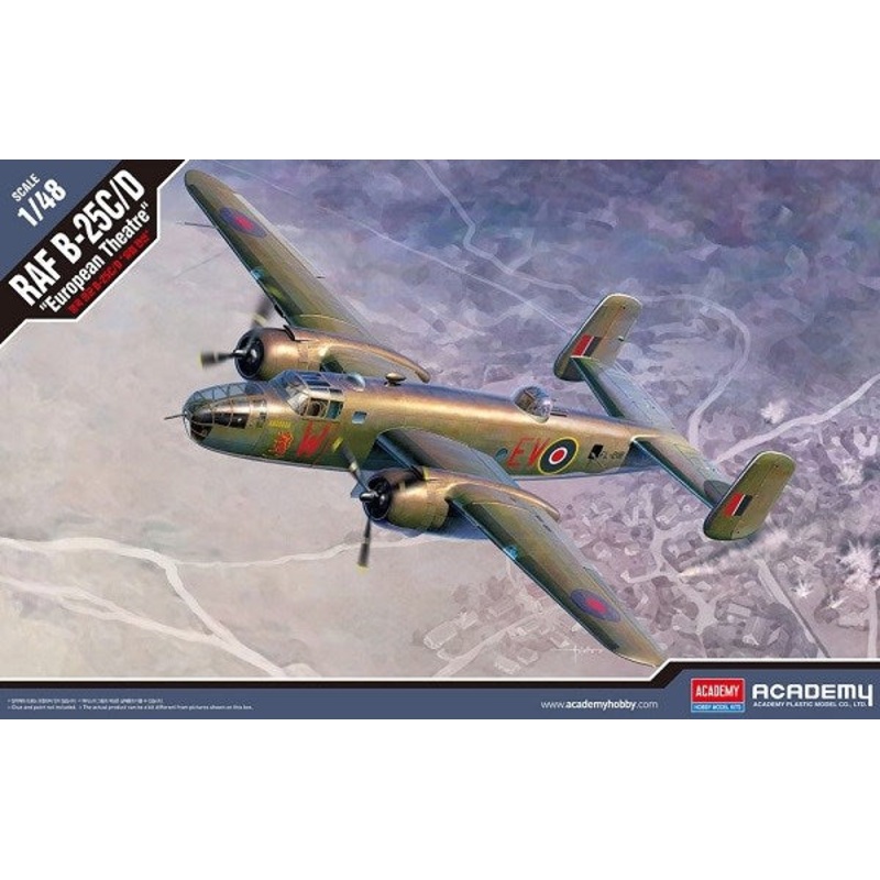 Academy 12339 1/48 RAF B-25C/D EUROPEAN THEATRE