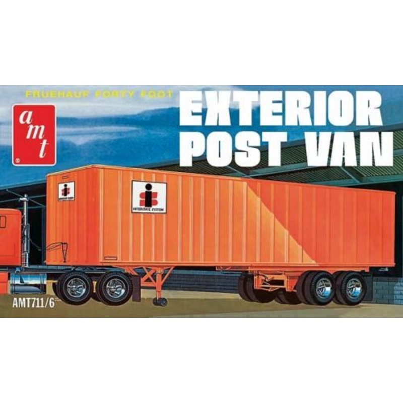 AMT 1357 1/25 Fruehauf 40′ Post Trailer