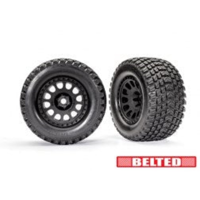 Traxxas 7862 T&W XRT RACE BLK WHL GRVX TIRE