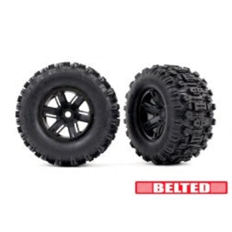 Traxxas 7871 T&W XMAXX BLK WHL MAXX AT TIRE