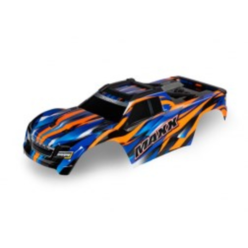 Traxxas 8918T Body Maxx orange (painted decals applied)