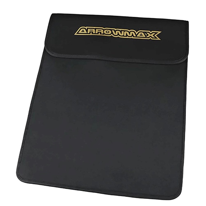 Arrowmax AM-171004 Bag For Graphite Set-Up Board (1/10 & 1/8 Cars) Black Golden