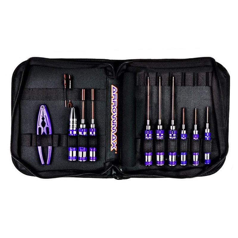 Arrowmax AM-199447 Toolset For 1/10 (12pcs) with Tools bag