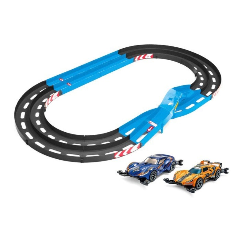 Tamiya 95656 Mini 4WD Oval Home Circuit (Two-level Lane Change) plus Chevalier & Estoura